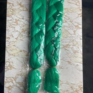 Green Hair Extensions (24”)